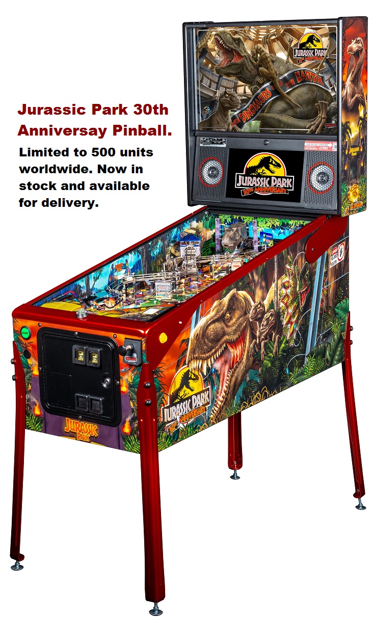 Buy 30th anniversary Jurassic Park pinball machine in Maryland